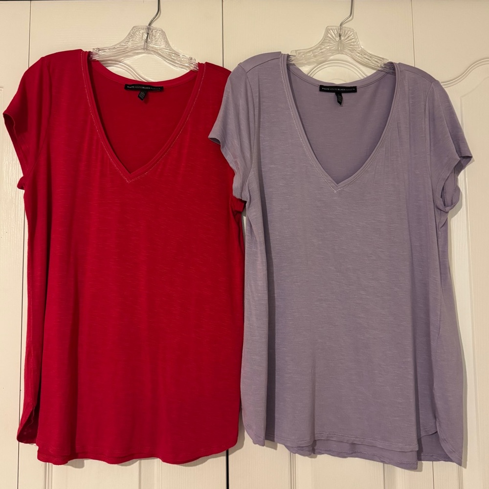 2 - White House Black Market Relaxed Short Sleeve Tees
